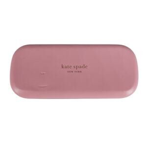 KATE SPADE PINK GREEN SUNGLASSES CASE W/ CLOTH HARD SHELL DESIGNER STYLE